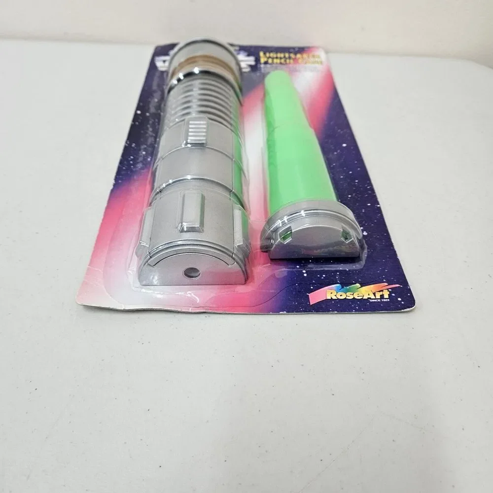 Vtg 1997‎ Star Wars Luke Skywalker Green Lightsaber Pencil Case Novelty School